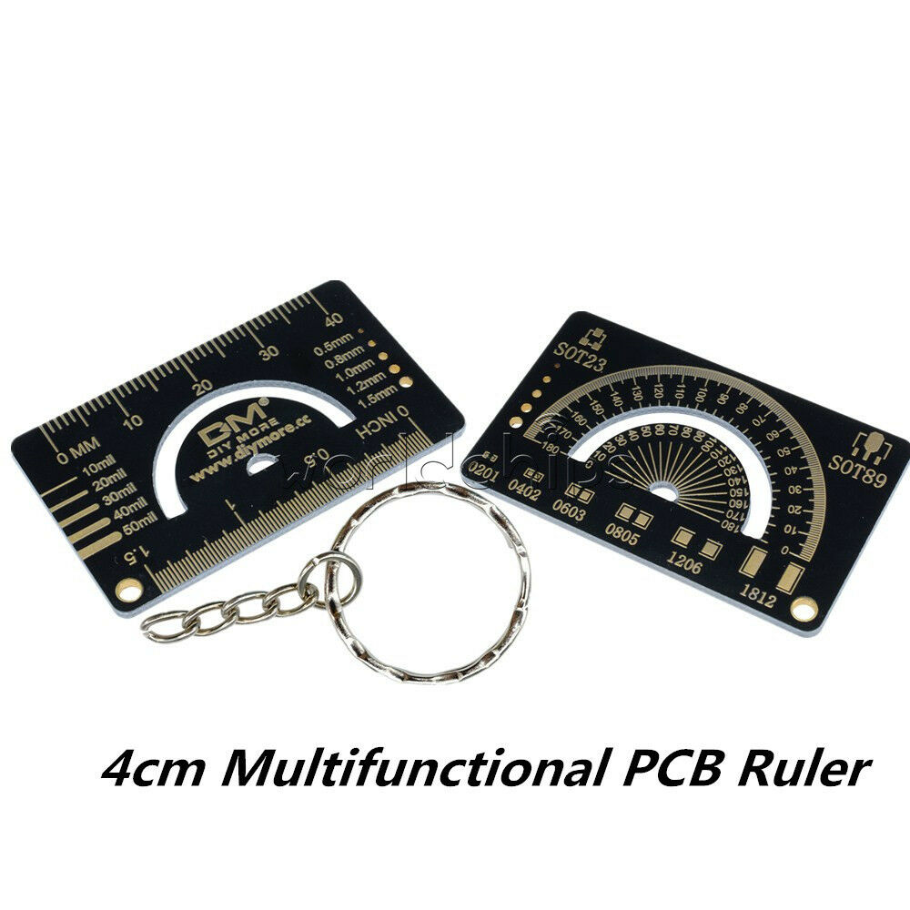 4cm FR4 Multifunctional PCB Reference Ruler Measuring Tool Angle Measure Meter
