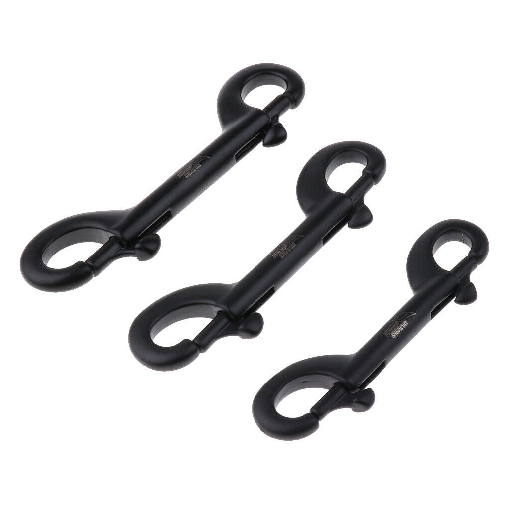 Scuba Diving Stainless Steel Double Ended Bolt Snap Buckle Metal Clip 90mm