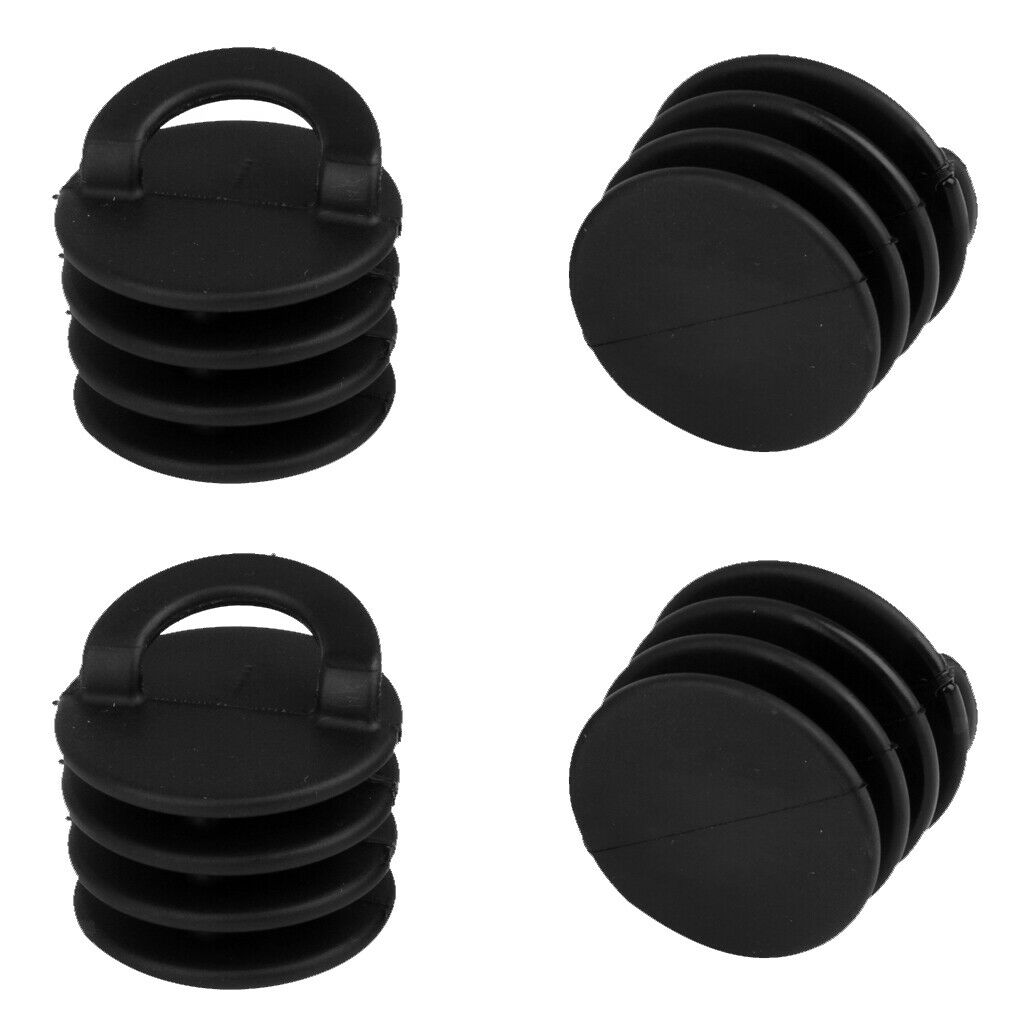 4 Pieces  Kayak Scupper Stopper Large with Flagpole Mounting Base Hardware