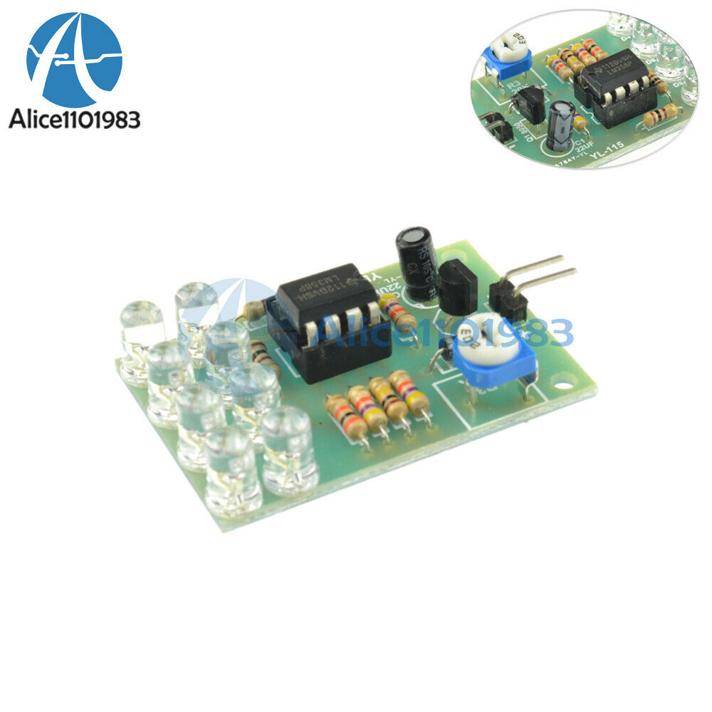 2PCS 12V LM358 Breathe Light LED Flashing Lamp Parts Electronic Module Chip 8LED