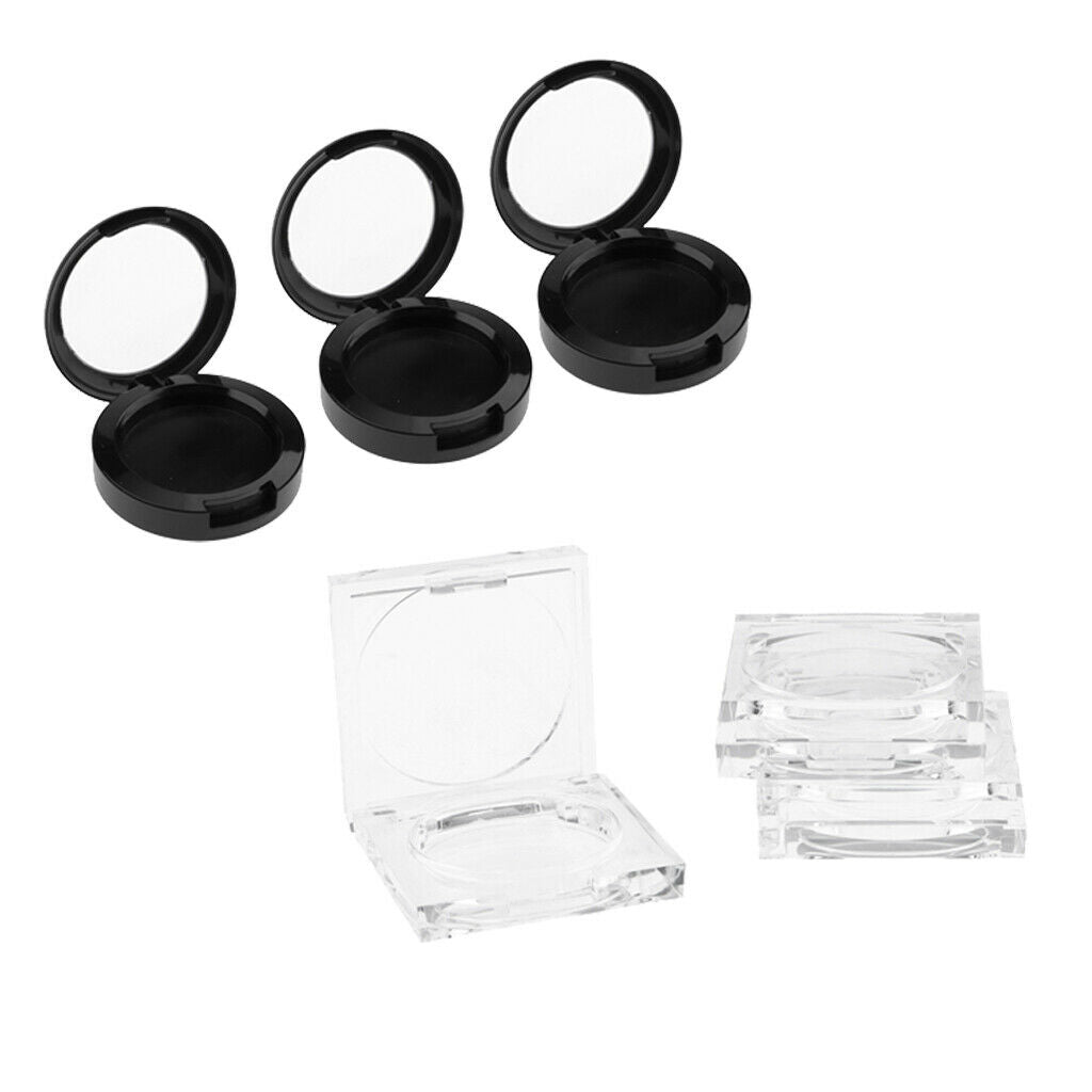 6pcs Cosmetic Container Loose Powder Containers Storage Box