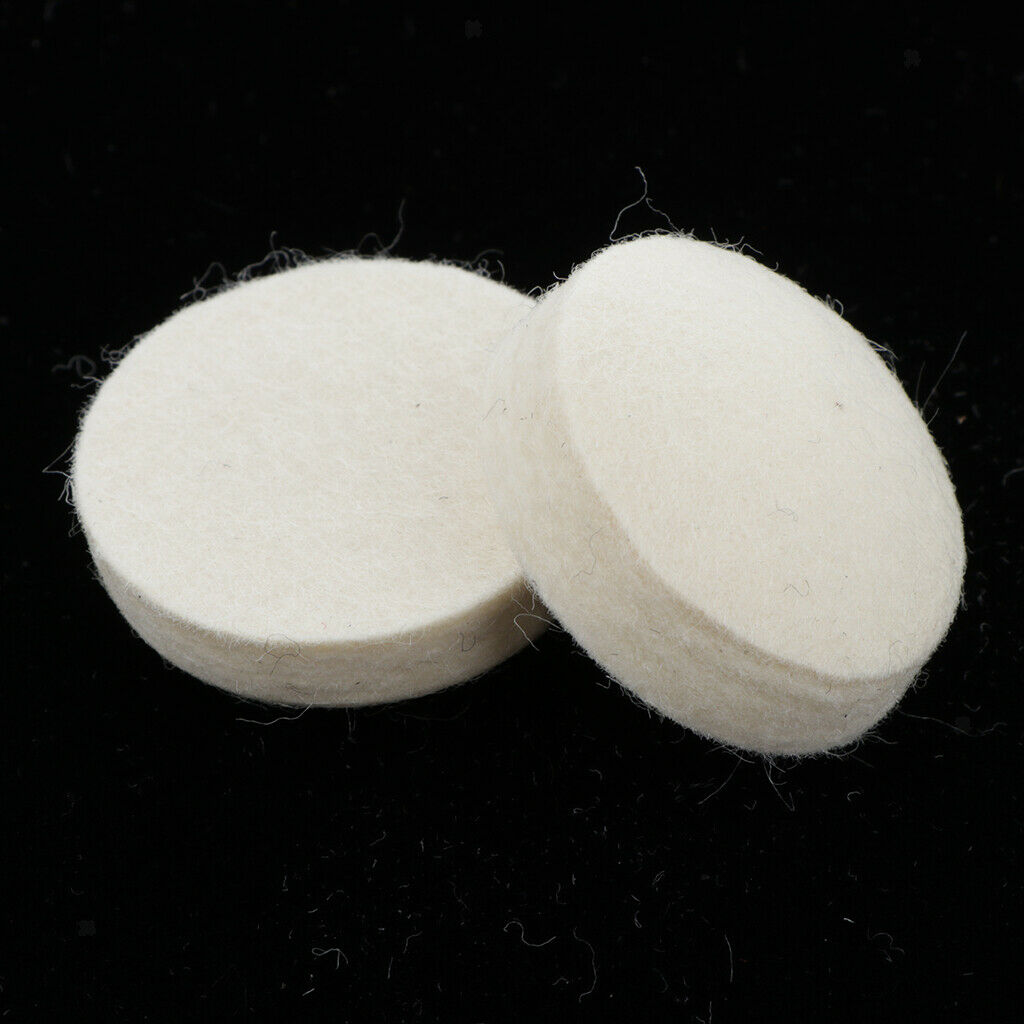 2Pcs Wool Felt Drums Round Electric Drum Beater Heads Instrument Parts Set