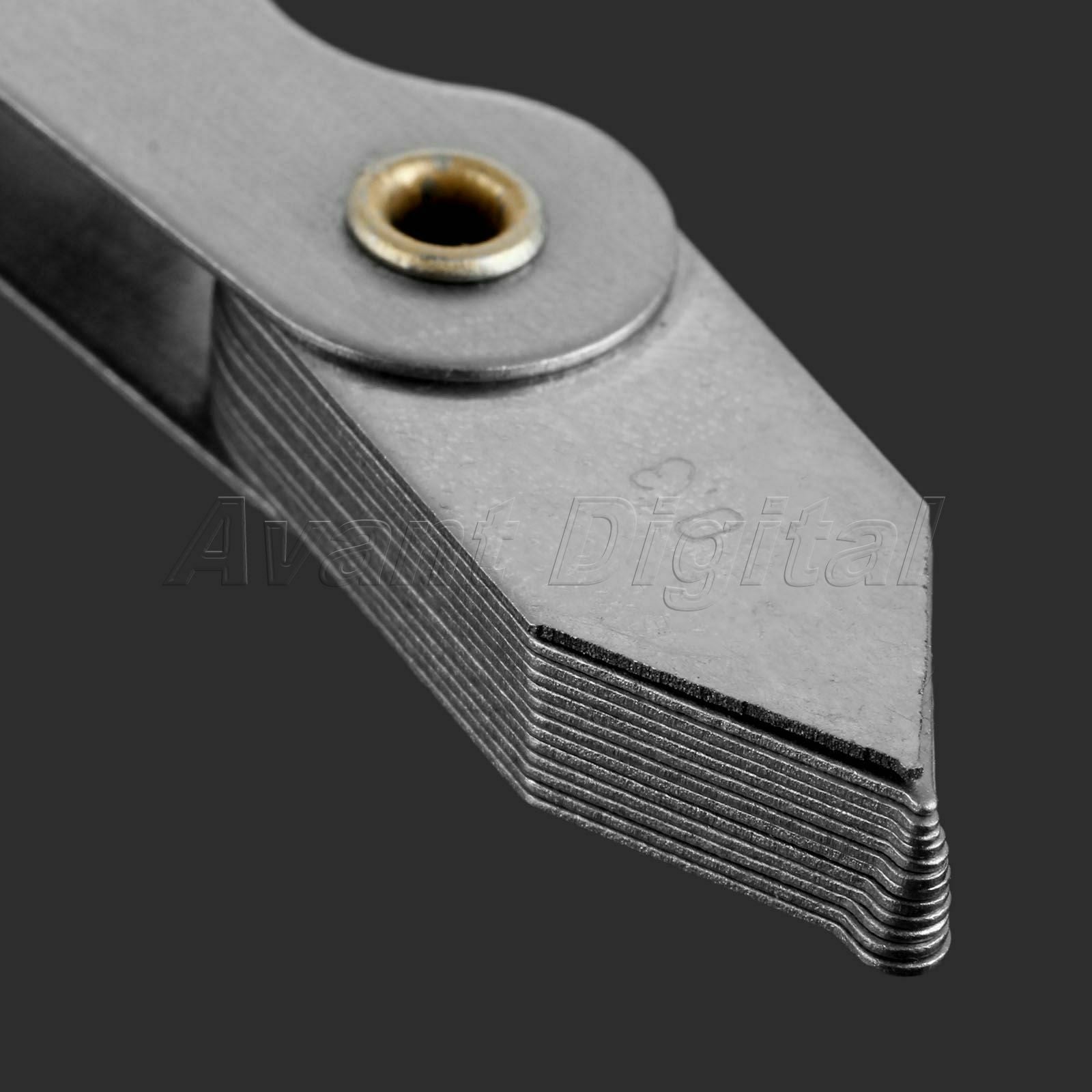 Radius Gauge Gage Fillet Set R 0.3mm to 1.5mm Standard Blade Measuring Hand Tool