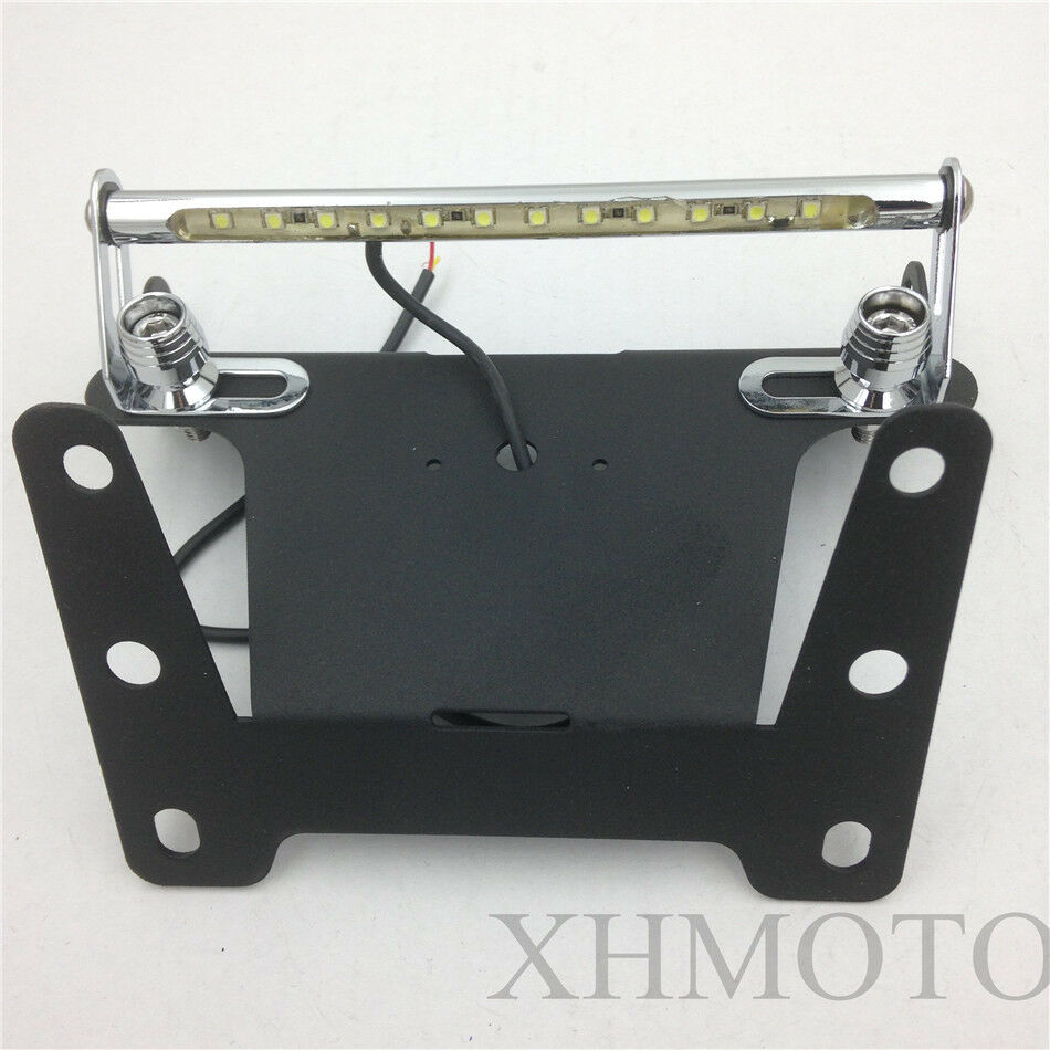 Black Fender Eliminator LED Light For 2004 2005 2006 Kawasaki ZX-10R ZX10R 10R