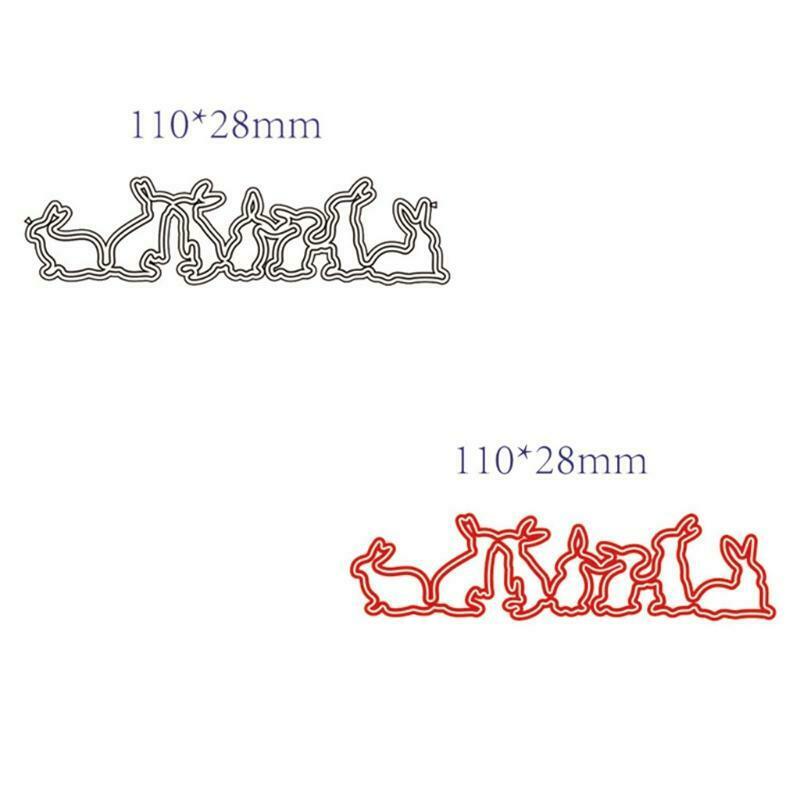 Happy Easter DIY Cutting Dies Stencil DIY Scrapbooking Embossing Paper Card
