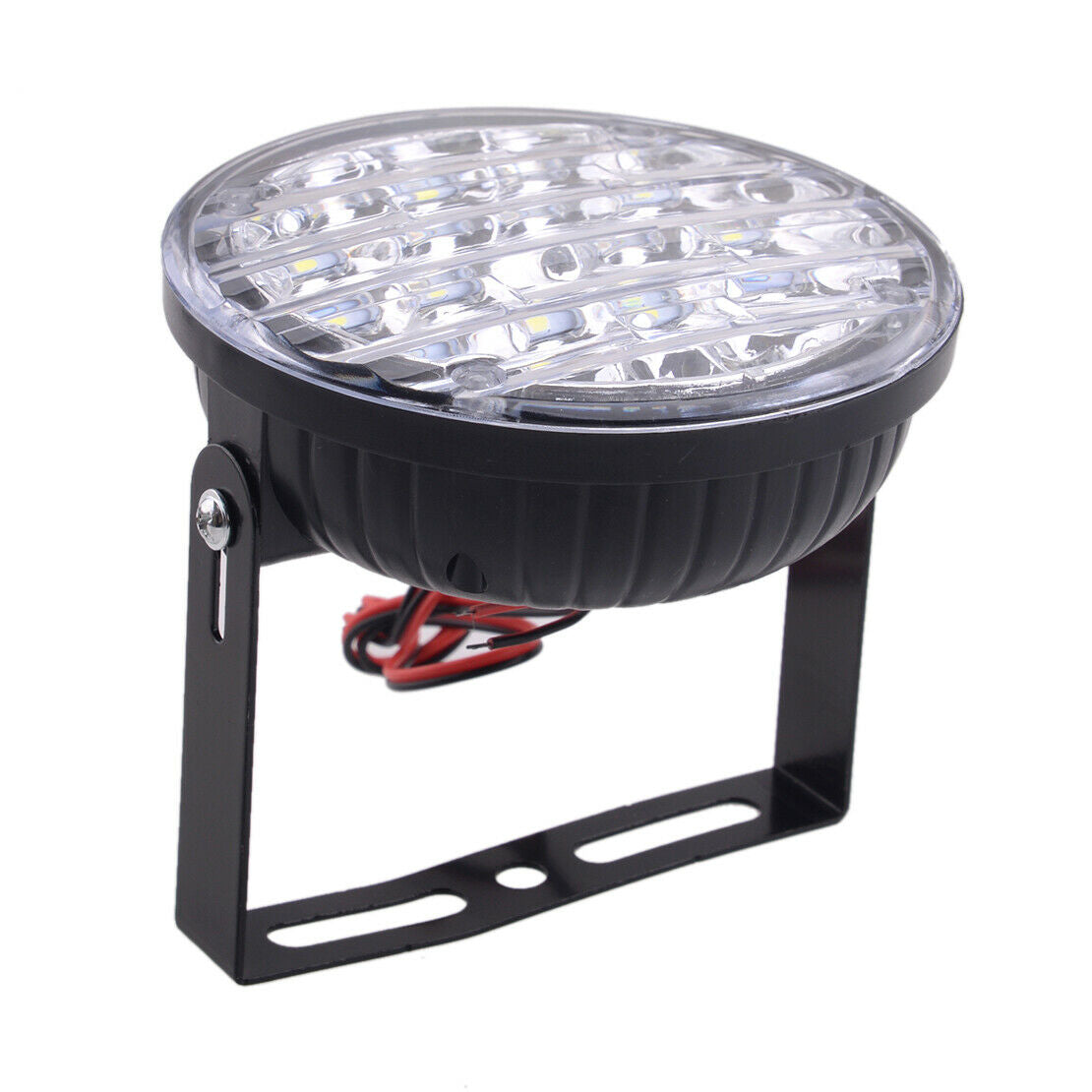 2pc 18 LED 12V Round Car DRL Driving Daytime Running Fog Light Lamp Bulbs White