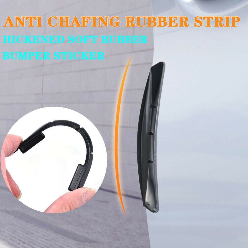 4X Black Car Door Edge Scratch Anti-collision Protector Guard Strip Accessories