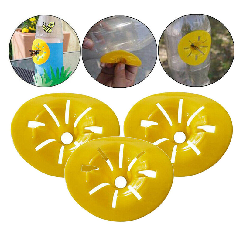 3x Flower Shaped Garden Mini Flying Insect Funnel Outdoor Wasp Trap Bee Catcher