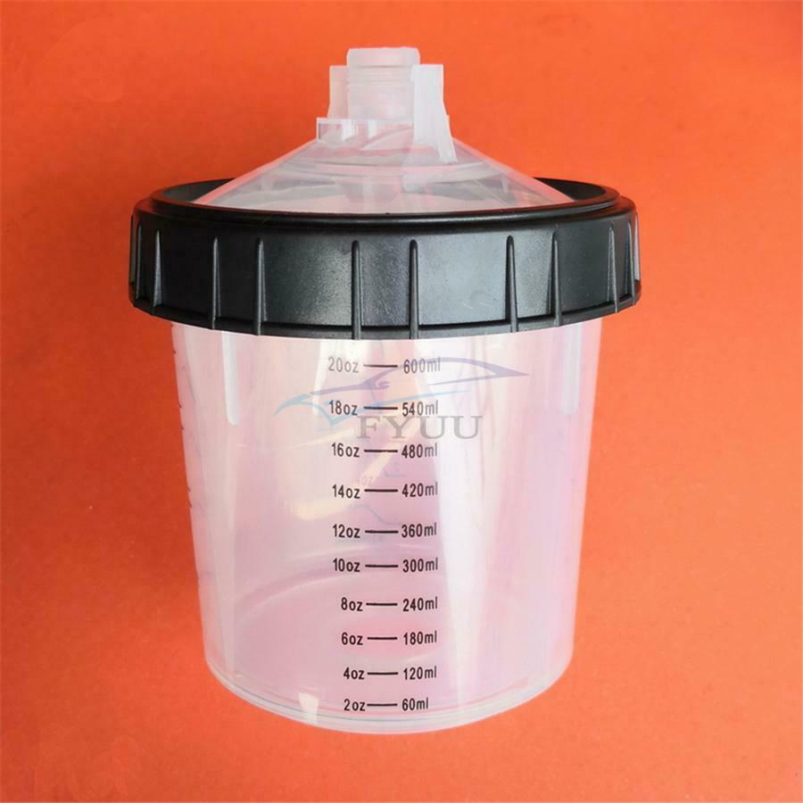 1.4MM Nozzle HVLP Automatic Feeding Paint Spray Gun W/ Adapter PPS Storage Tank