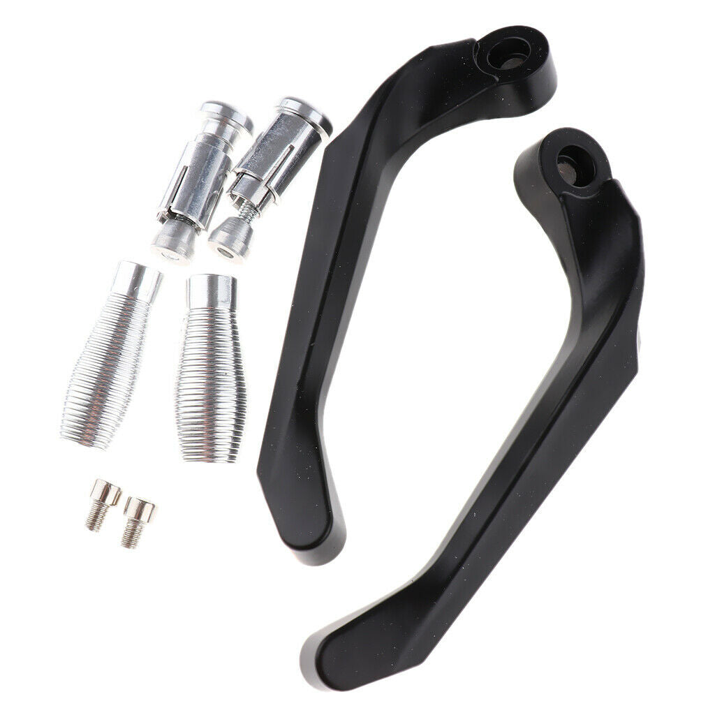 Aluminum Motorbike Brake Clutch Levers Protector Guard for Yamaha R3  White