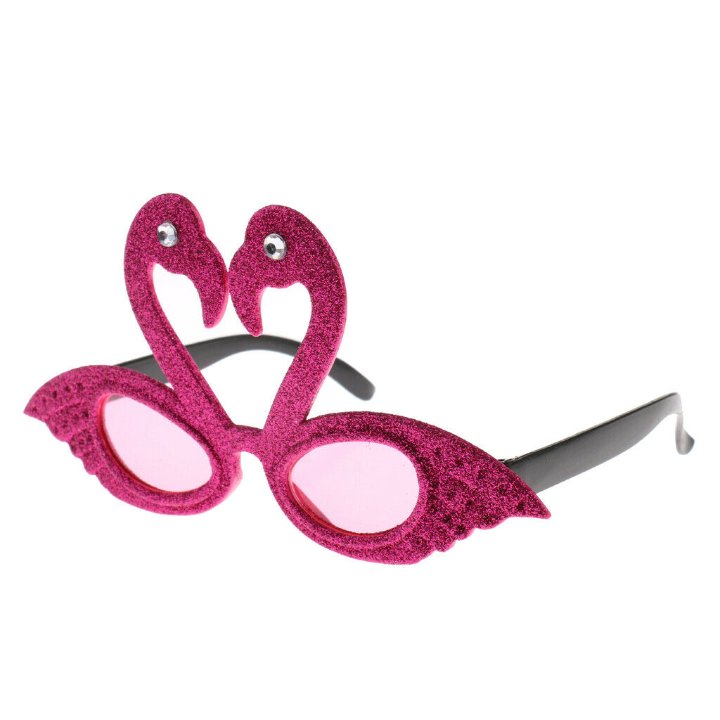Adults Kids Hawaiian Tropical Flamingo Sunglasses Party Glasses Costume