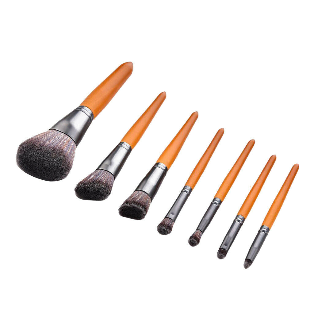 7 Pieces Face Makeup Brushes Set, Synthetic Eyeshadow Brushes Cosmetics Brushes