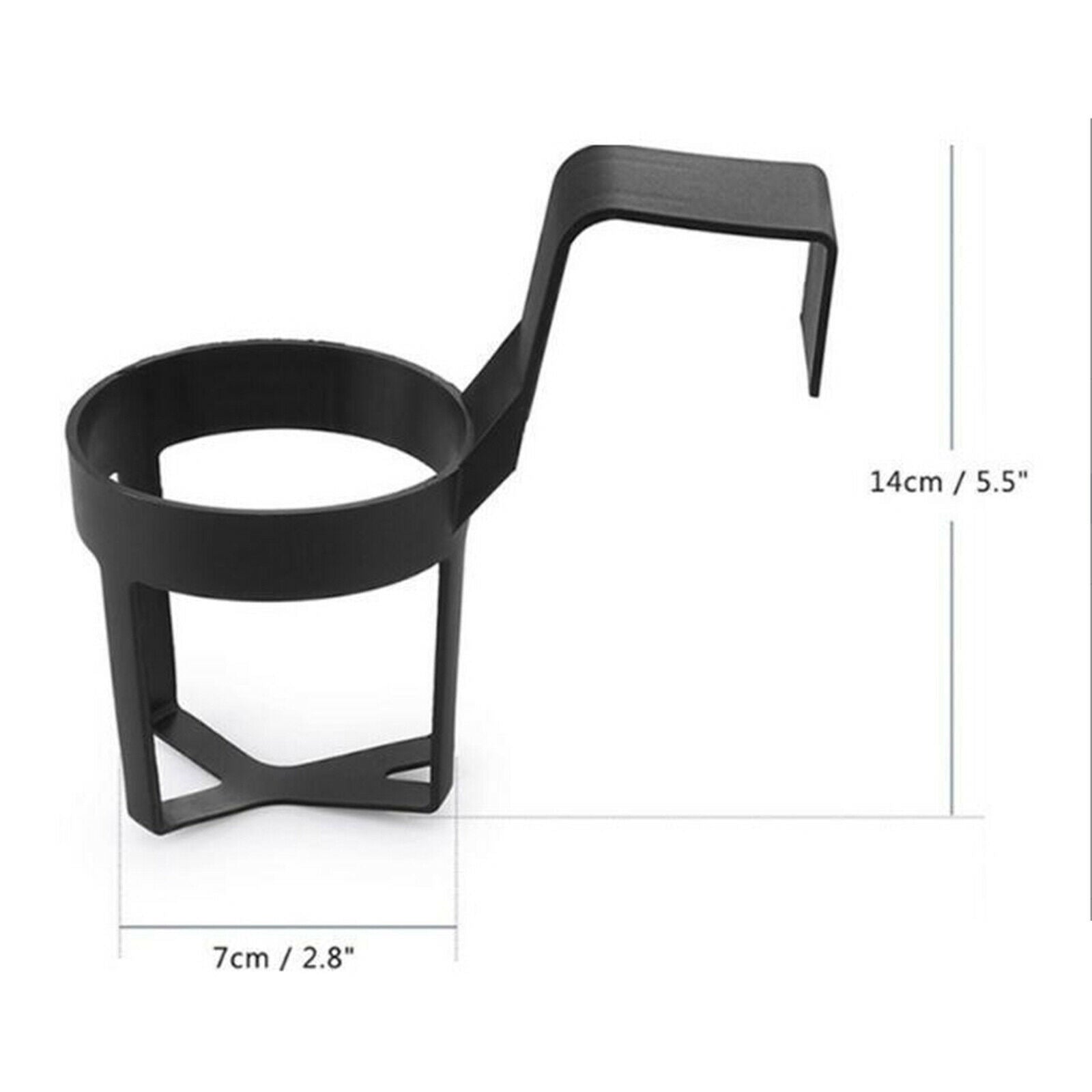Portable Car Cup Cup Holder Can Bottle Storage for Truck Interior Black