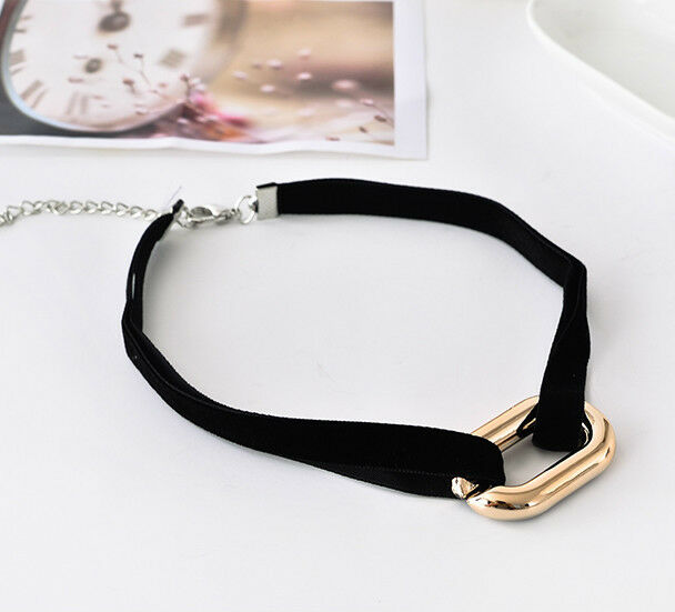 New Black Velvet Charm Pendant Choker Necklace Gothic Grunge Retro Chain Jewelry