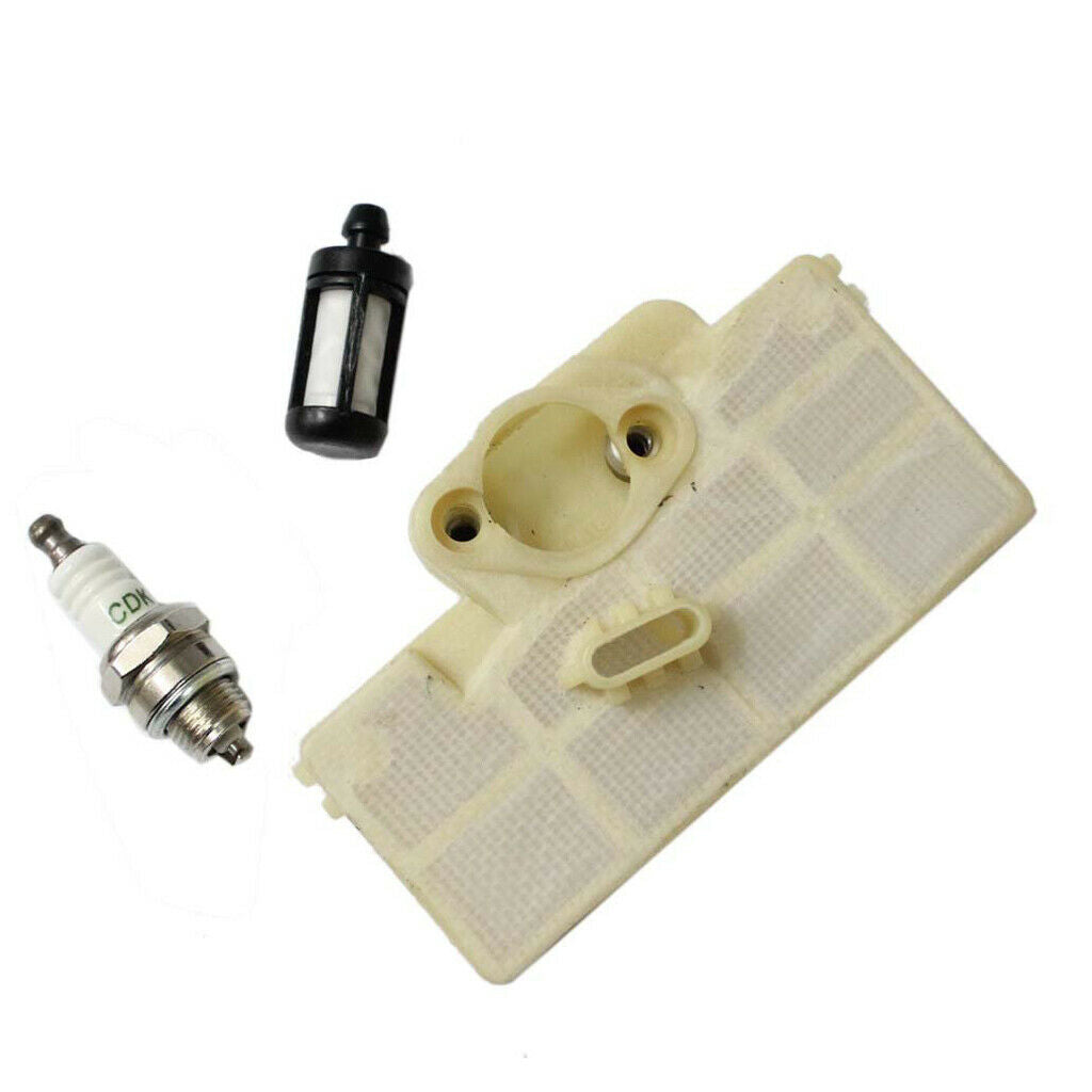 Chain Saw Air Filter, Spark Plug and Oil Filter for Stihl 017 018 MS170 MS180