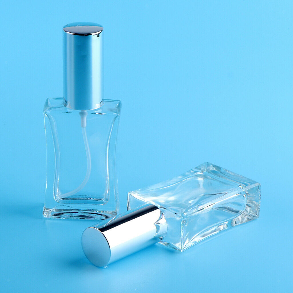 2Pcs Refillable Empty Perfume Pump Spray Bottle Easy to Fill Scent Aftershave