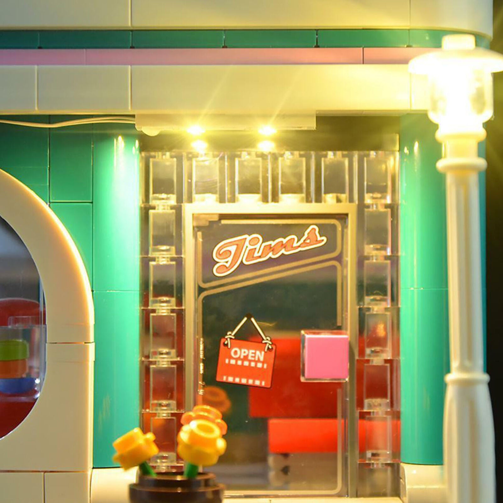 10260 Kit Bricks Building ONLY LED Toys Lighting Light Downtown Diner 4IAC