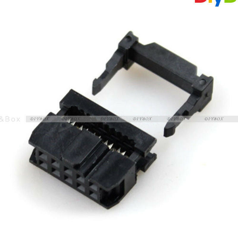 10PCS FC-10 IDC 2.54mm Connector Female Header 10 PIN 2x5