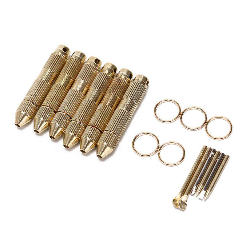 5pcs easy carry outdoor camping brass toothpick multi-functional ear tools DEAU