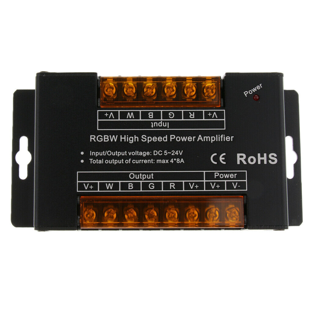 Power Amplifier Data Signal Repeater Channels For RGBW LED Lights Strip