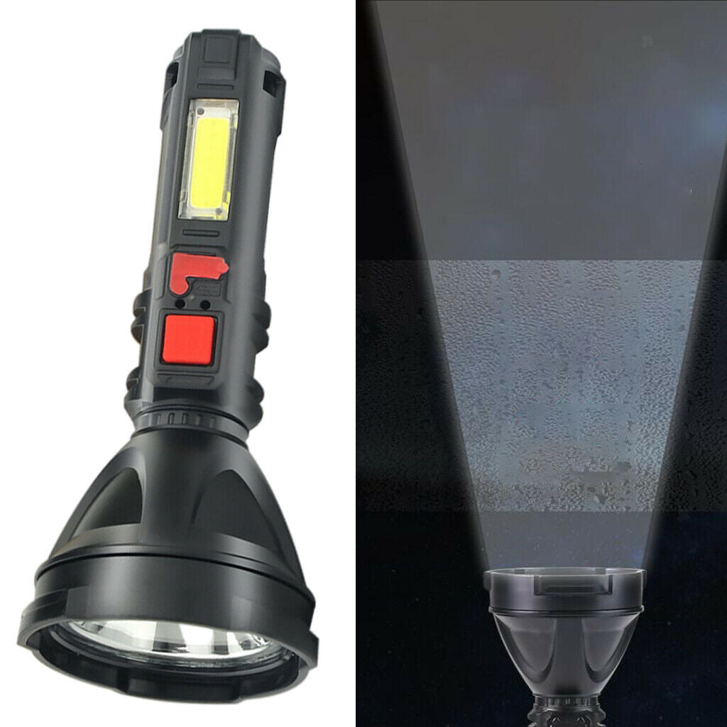 Super Bright Torch LED Flashlight USB Rechargeable Light for Camping Outdoor