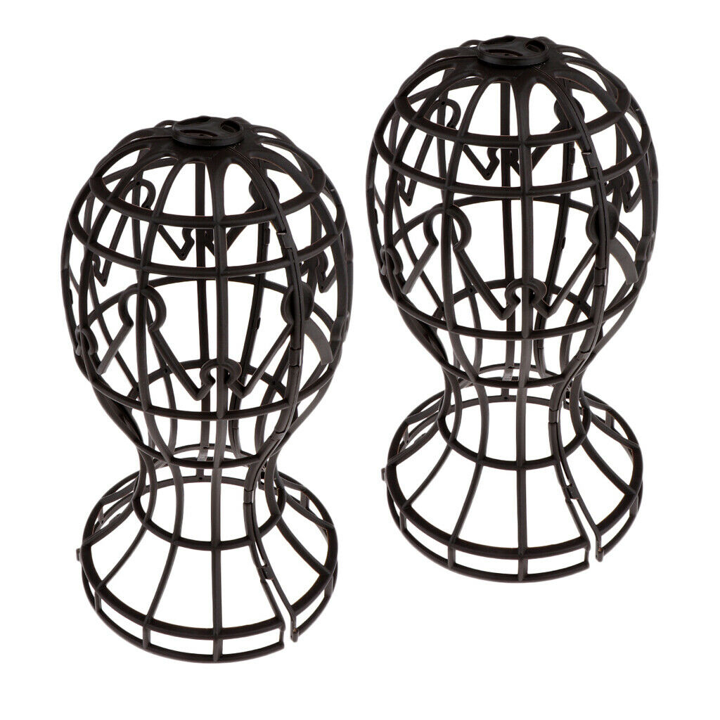 Lots 2 Foldable Wig Drying Styling Stand Rack Organizer Dryer Hanger 18''