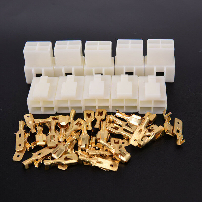 6.3mm4pin automotive electrical wire connector male female cable terminal.l8
