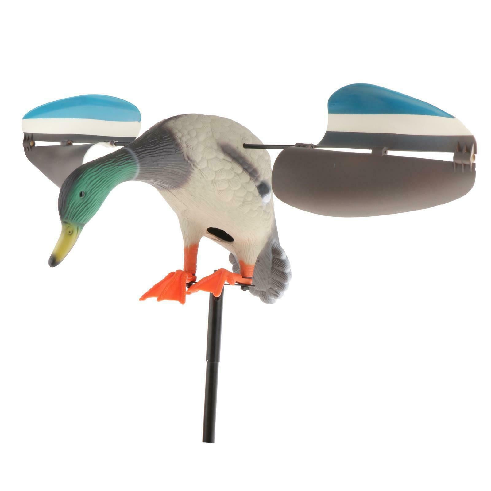 Wind Driven Duck Decoy, Simulation Mallard Drake Hunt Bait for Outdoor Hunting