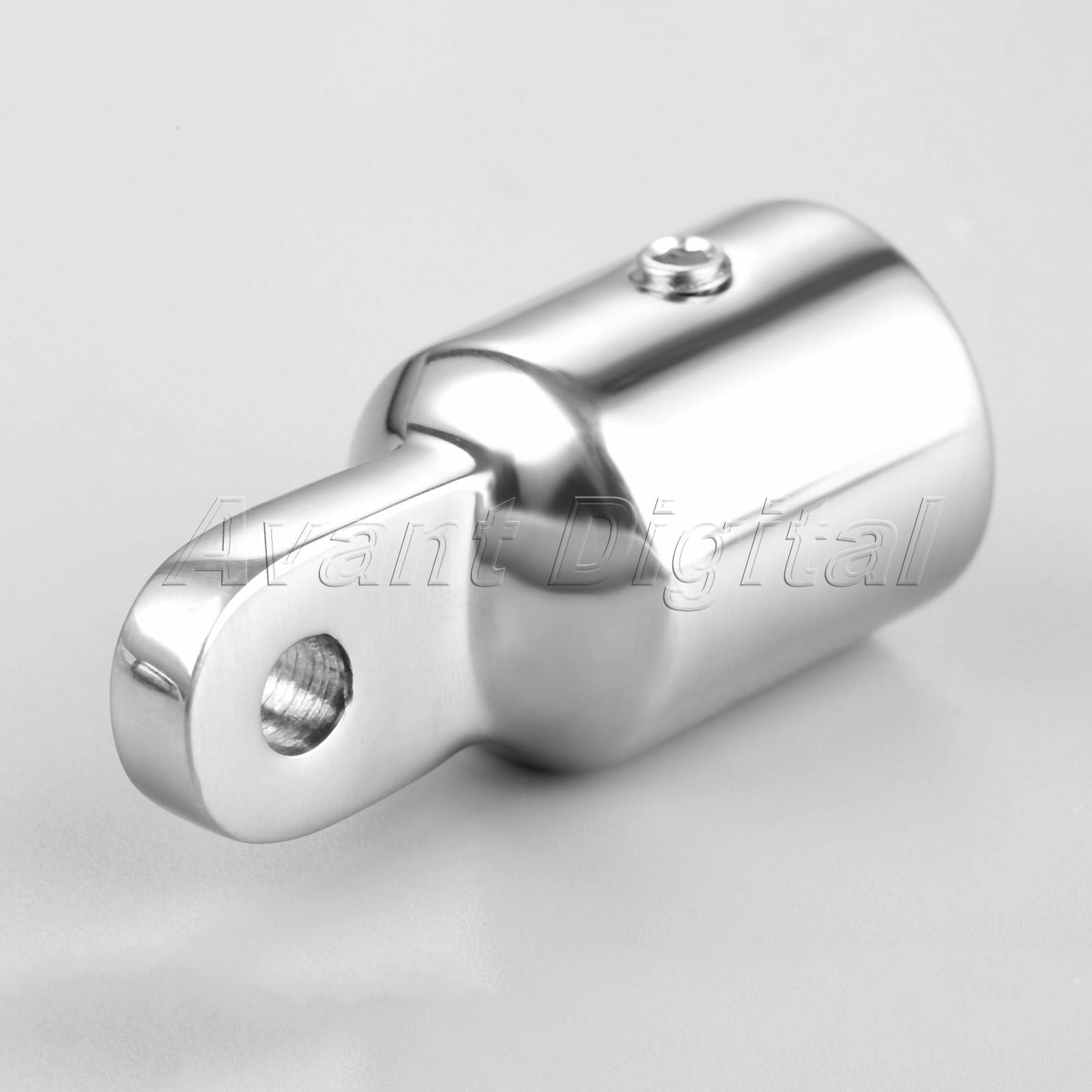 Stainless Steel Boat Hardware Marine 2 Pcs Eye End Cap for 3/4" / 20mm Pipe Tube
