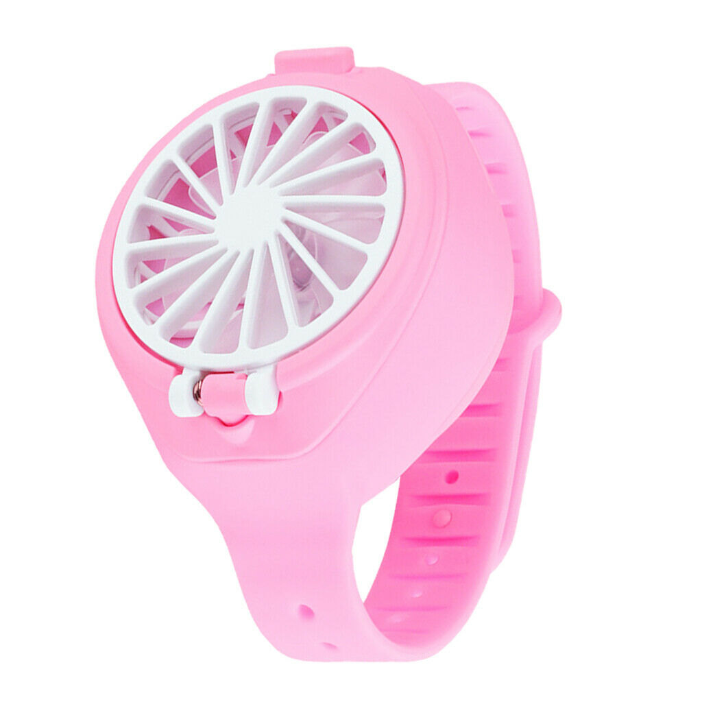 3pcs Children Kids Fan Watches Mute Small Summer Air Cooling Fan USB Charge