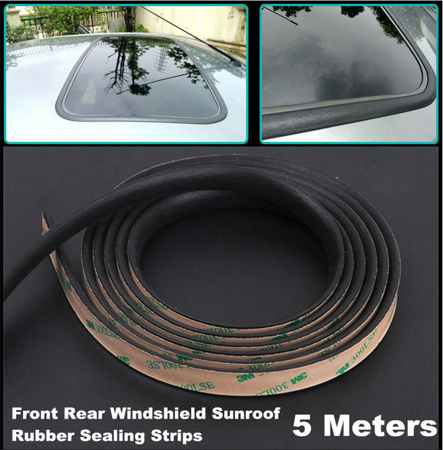5m Rubber Weatherstrip Seal Strip For Car Triangular Windshield Sunroof Sealings