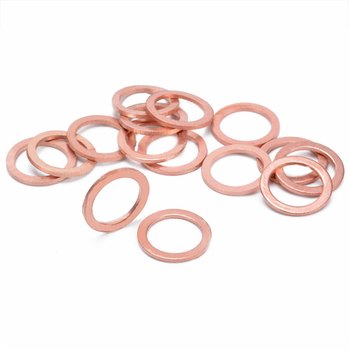 15pcs Motorcycle Bike Car Brake Line Bolt Copper Crush Washers Kit M10