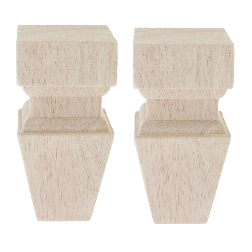 2Pack Sofa Leg Unfinished Furniture Feet For Bedroom Couch Chair Cabinet