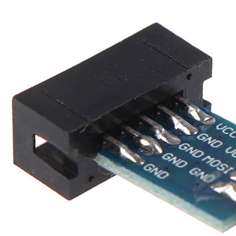 1Pc 10Pin To 6Pin Adapter Board For AVRISP USBASP STK500 Interface Conver ^PE WF