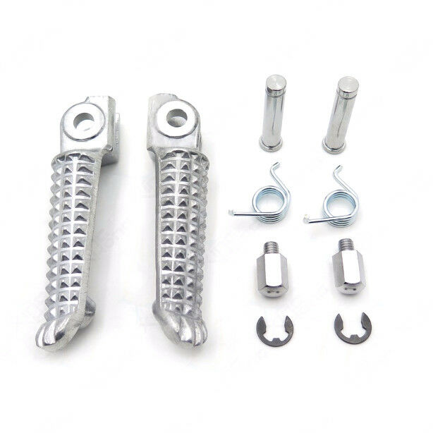 Polish Front Rear Foot Pegs Footrest Kit For Yamaha YZF R6 YZF-R6 99-11