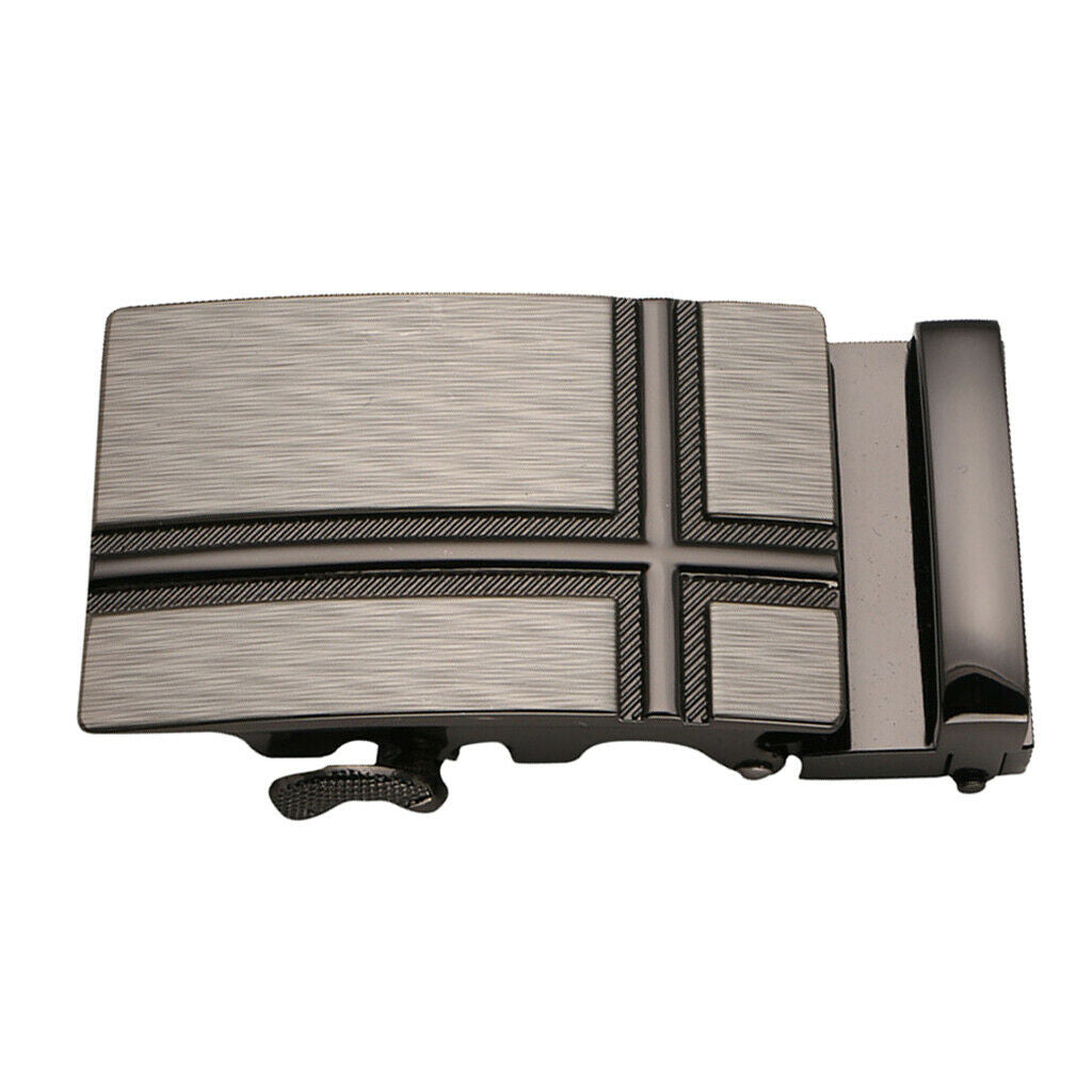 Mens Ratchet Belt Buckle, Automatic Slide Buckle for Belt Strap 35mm 6