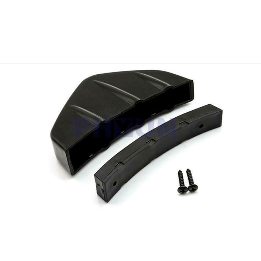 4x Universal Car Rear Bumper Lip Diffuser Shark Fins Splitter ABS Plastic Black