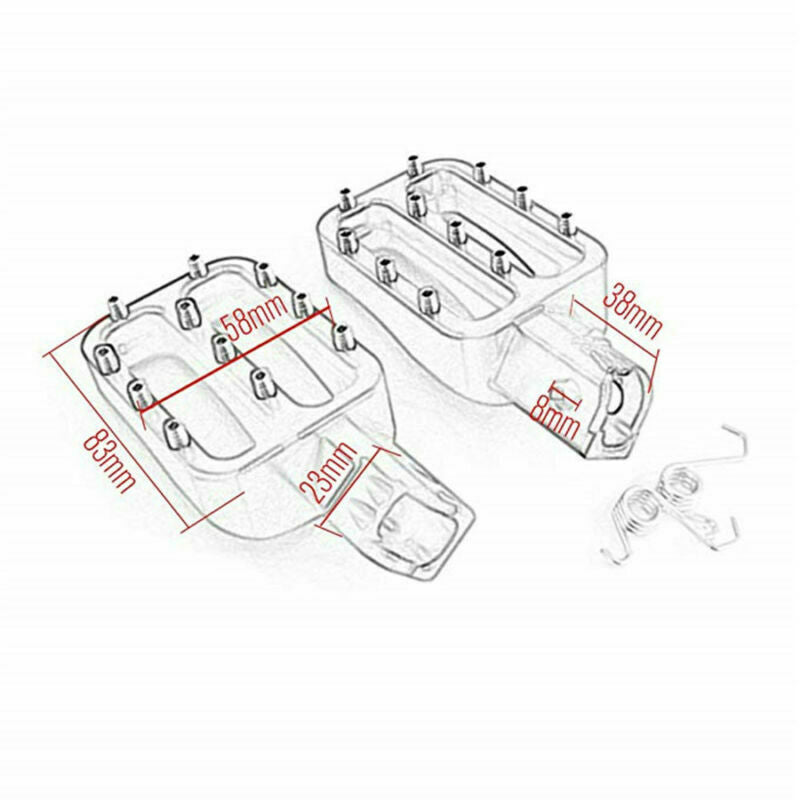 Pair Aluminum Pit Bike Foot Pegs Rests For MX CRF50 XR50 PW50 PW80 KLX110 TTR50