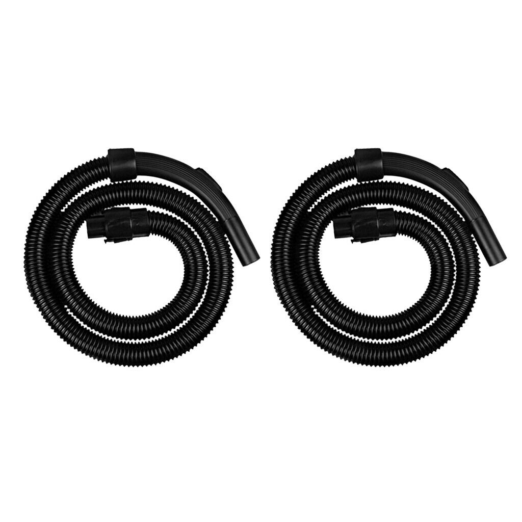 2pcs Vacuum Cleaner Hose Attachments Hose Suction Tube Nozzle Extension,Black