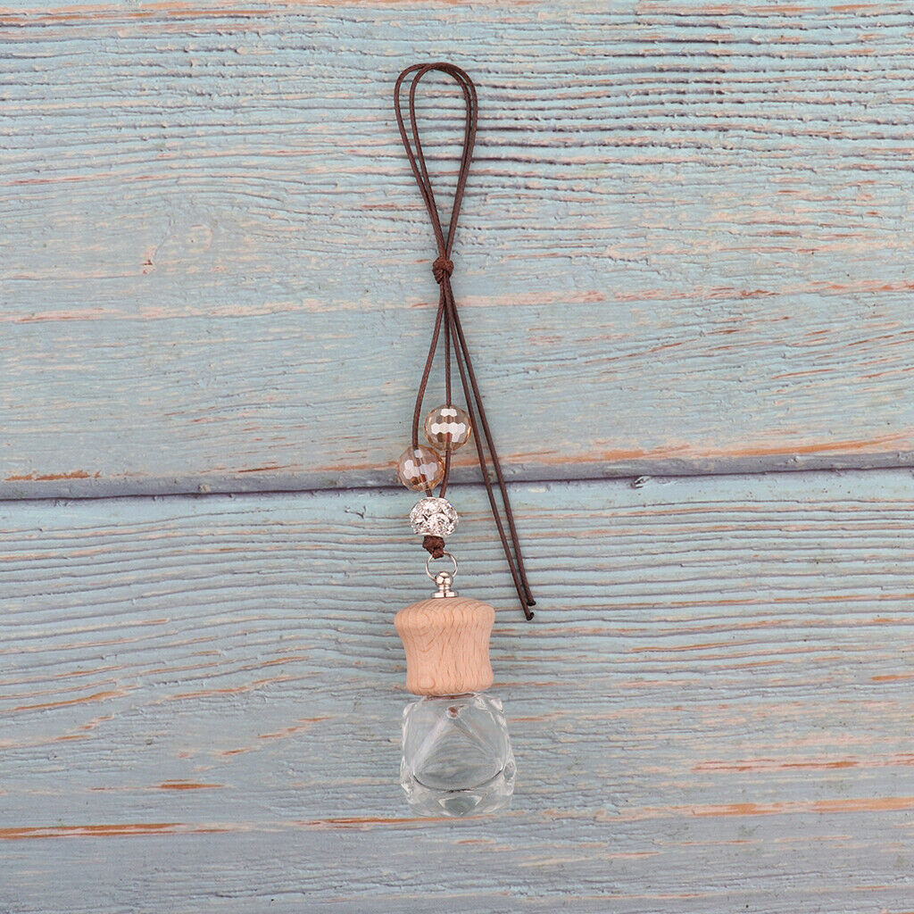20Pack Empty Charm Car Hanging Perfume Bottle Essential Oil Bottle Pendant