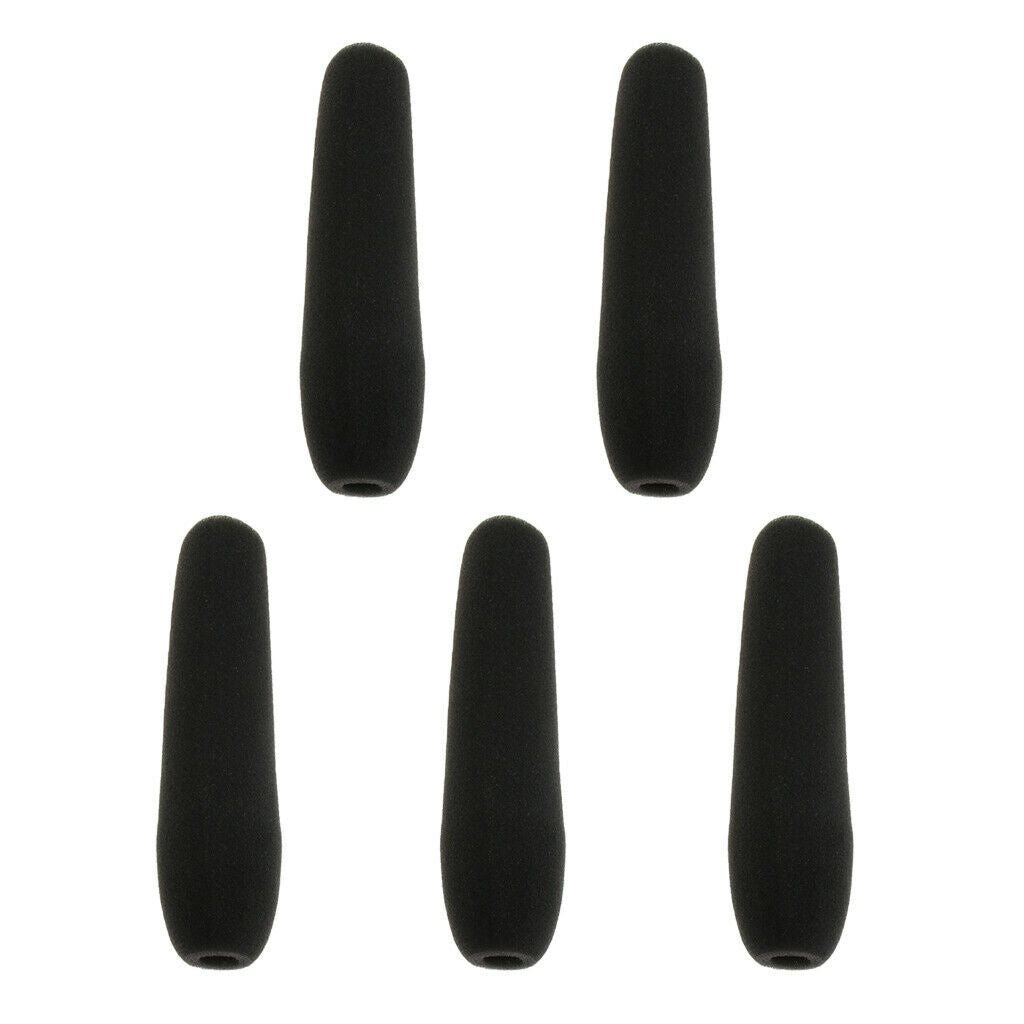 5 Pieces Microphone Windshield Sponge Cover for Interview Micr Parts