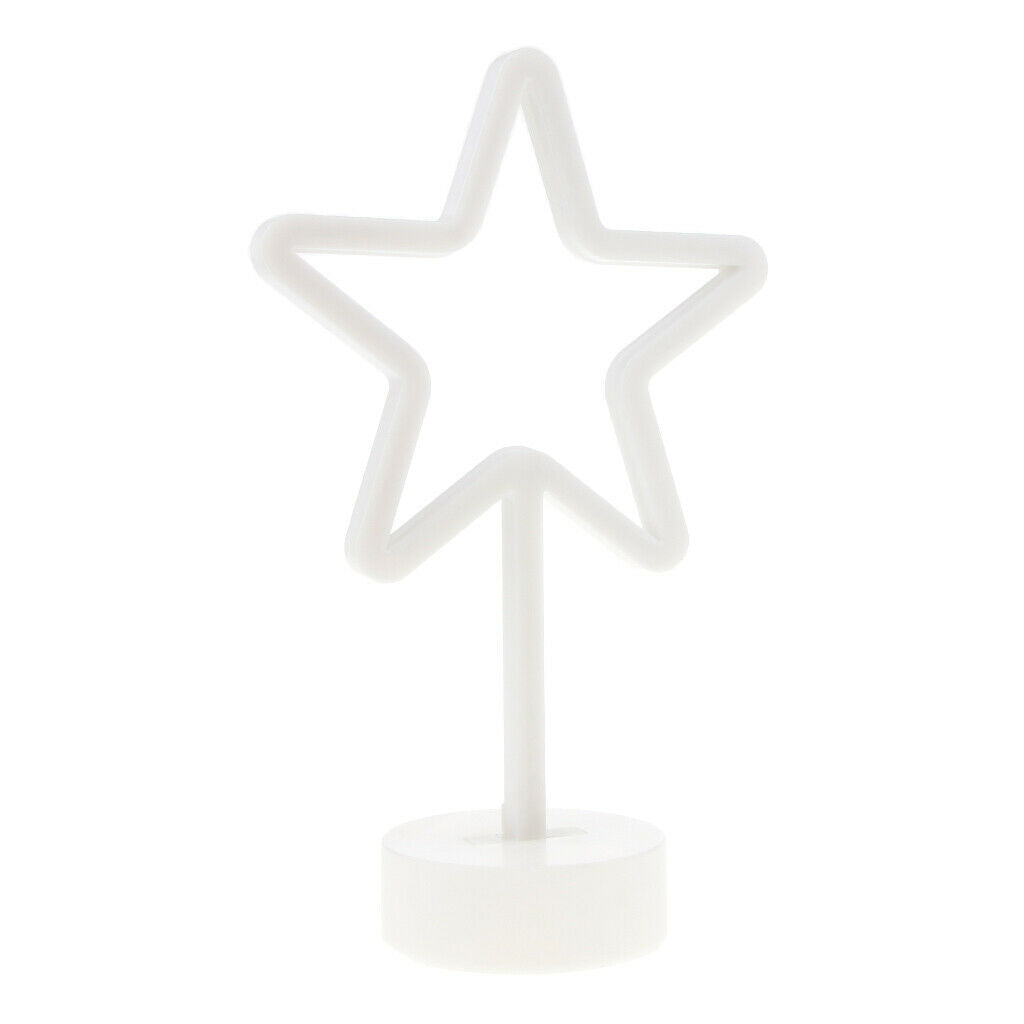 Star LED Night Light Desk Light Lamp with Holder Kids Room Party Decoration