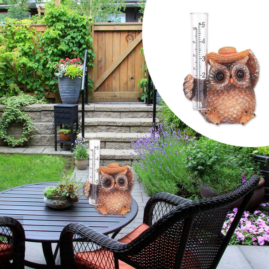 Garden Owl Sculpture Landscape for Home Outdoor Garden Yard Decor Arts