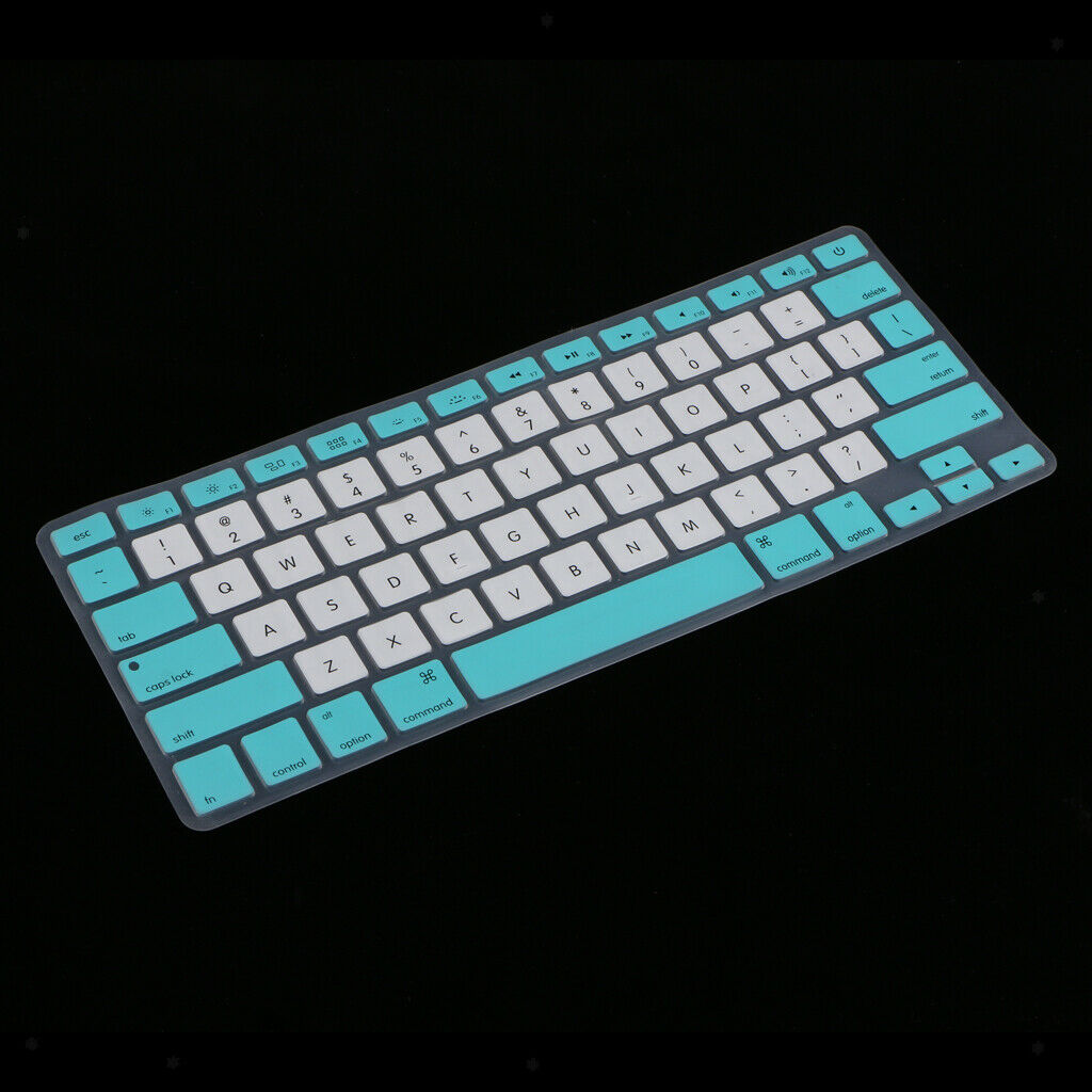 Rubber Keyboard Protective Cover for Macbook Air Pro 13 15 17'' Retina Blue