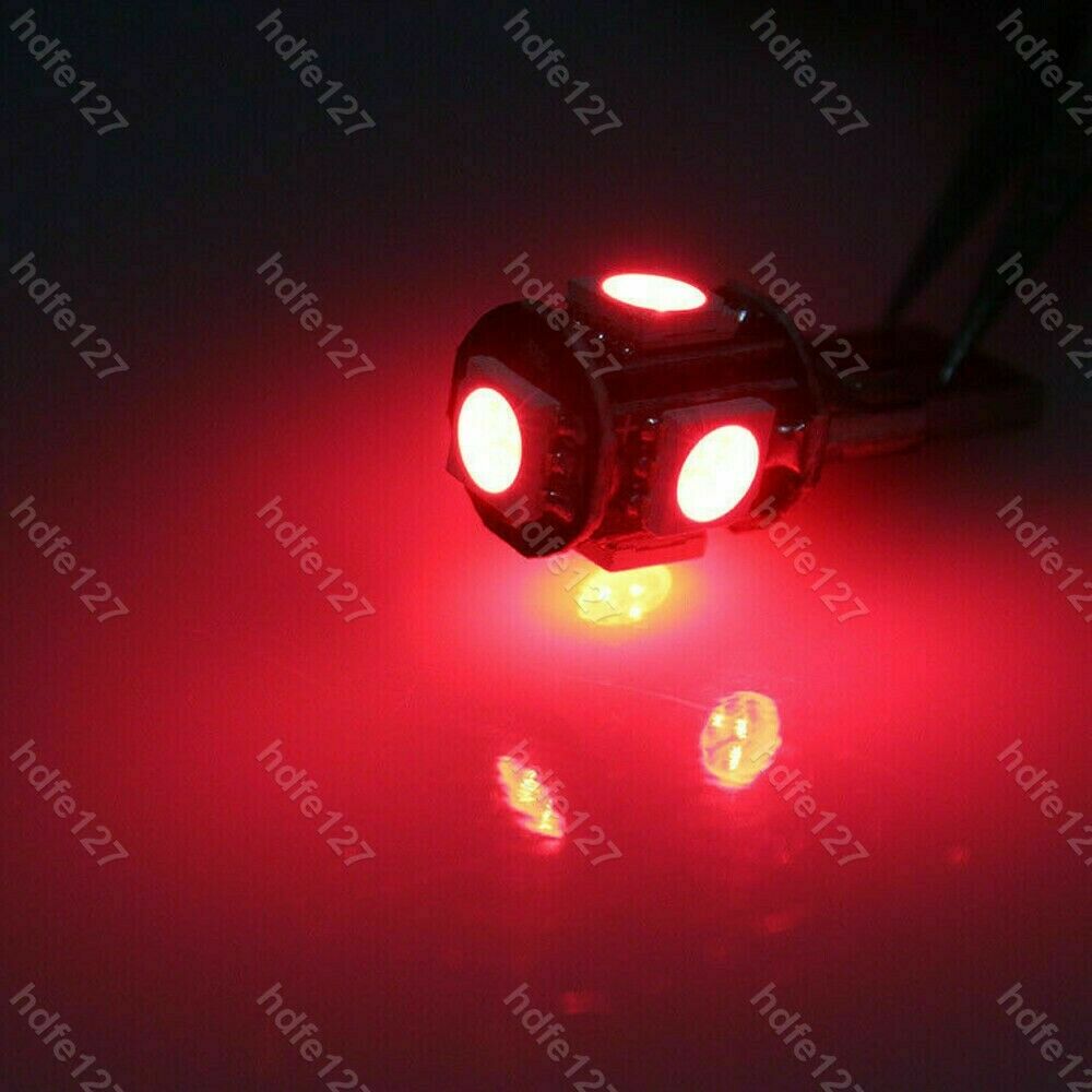 13pcs Red Auto Car LED Lights Interior Package Kit Dome License Plate Lamp Bulbs