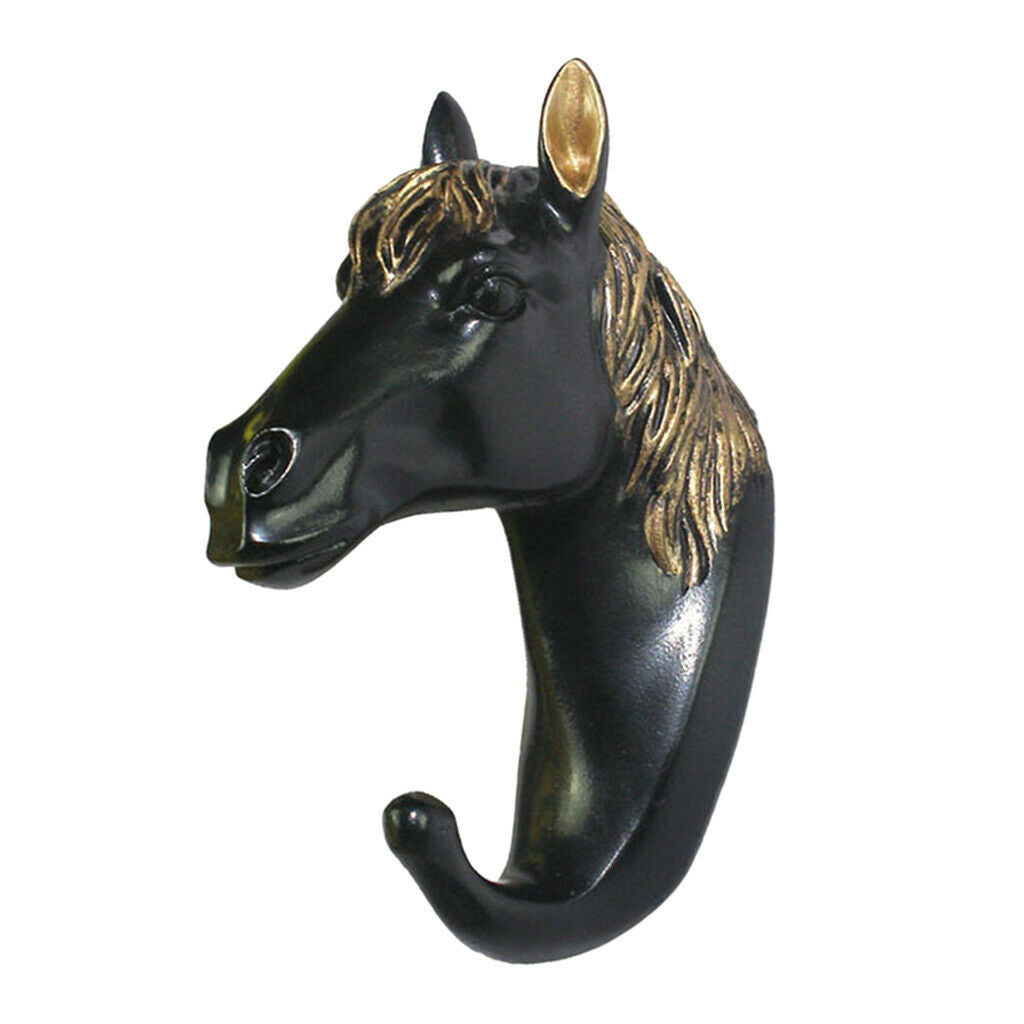 Nordic Style Wall Hook Cloth Hanger w/ Screws for Bathroom Porch Horse
