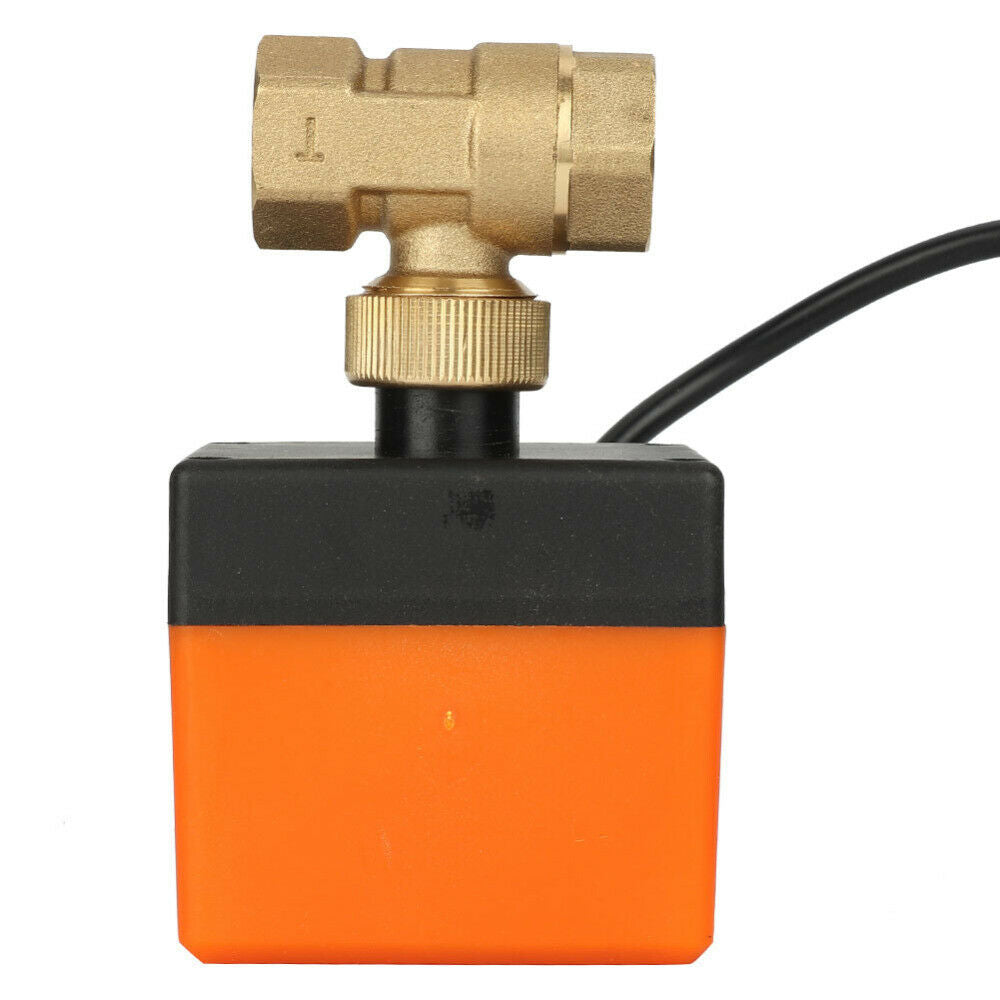 12V G1/2" DN15 Brass 2 Way Motorized Ball Electrical Valve for Flow Control