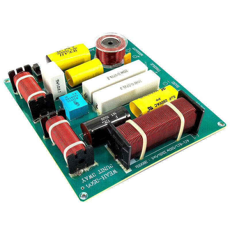 Hi-Fi Speaker Frequency Filters 300W 3-way Treble Mid-bass Speaker Crossover