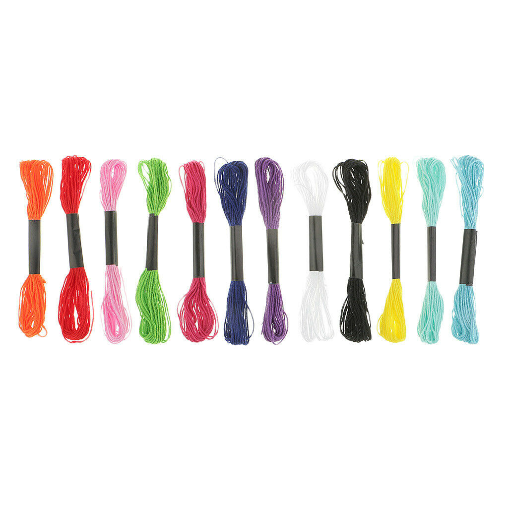 12pcs Thread Embroidery Floss Cross Stitch Diy Embroidery