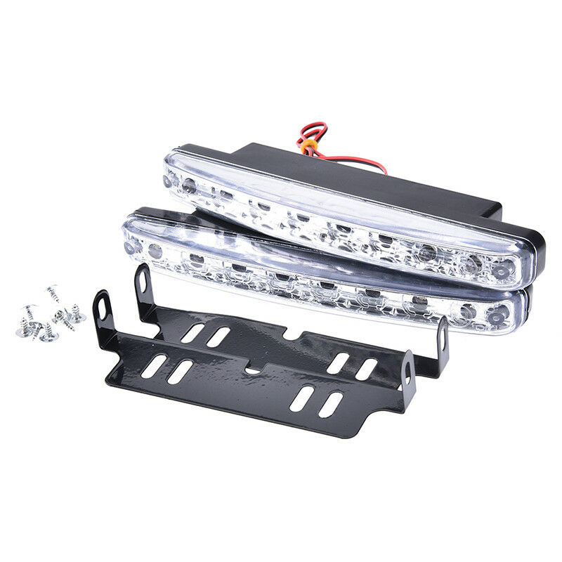 2pcs 8led daytime running light car drl the fog driving daylight head drl lam Tt